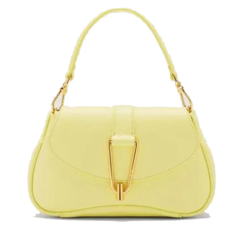 Borsa Donna a Mano con Tracolla COCCINELLE in Pelle linea Himma colore Lime Wash Misura Piccola