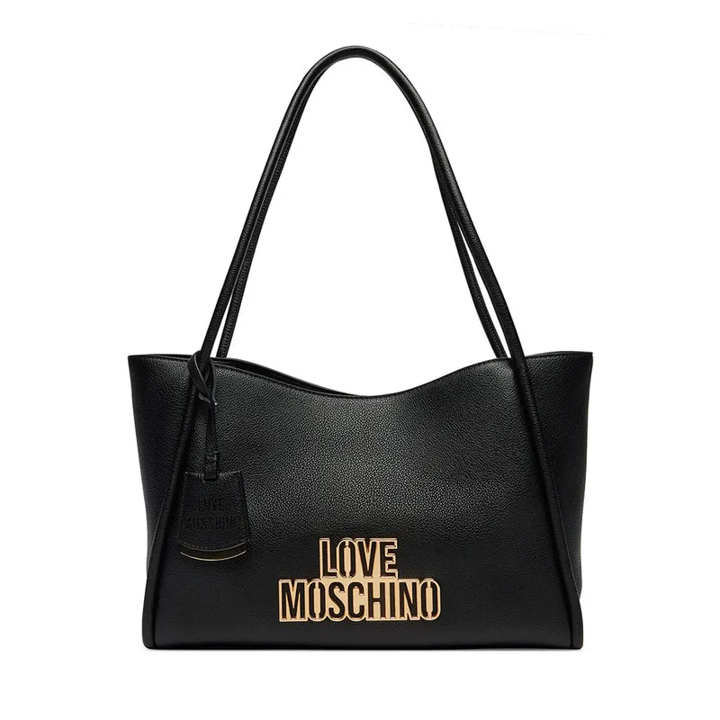 Shopping Bag LOVE MOSCHINO linea Cut Out Logo Nero