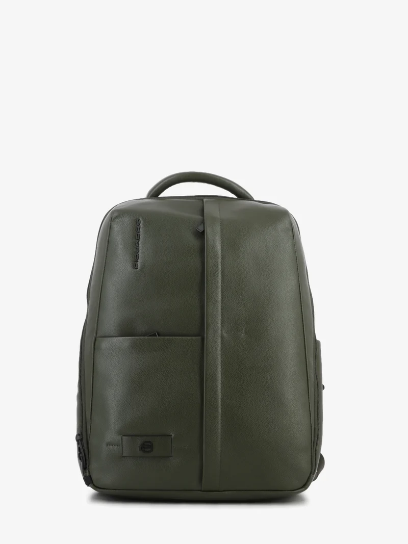 Zaino in pelle porta pc e Ipad® 14" verde
