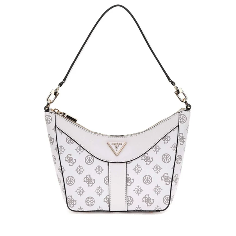 Borsa Donna Hobo a Spalla GUESS Linea Dorys Colore White Logo