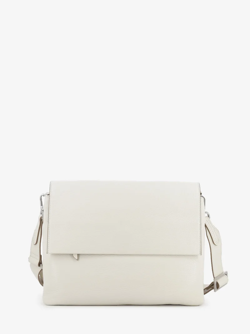 Borsa Three in pelle marble
