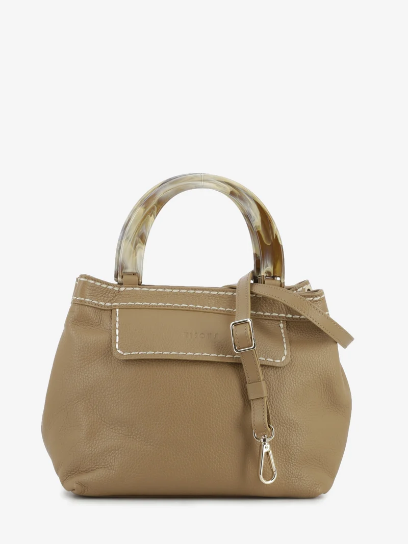Borsa California in pelle quercia