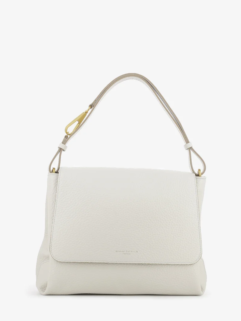 Borsa Cecile con patta sabbia