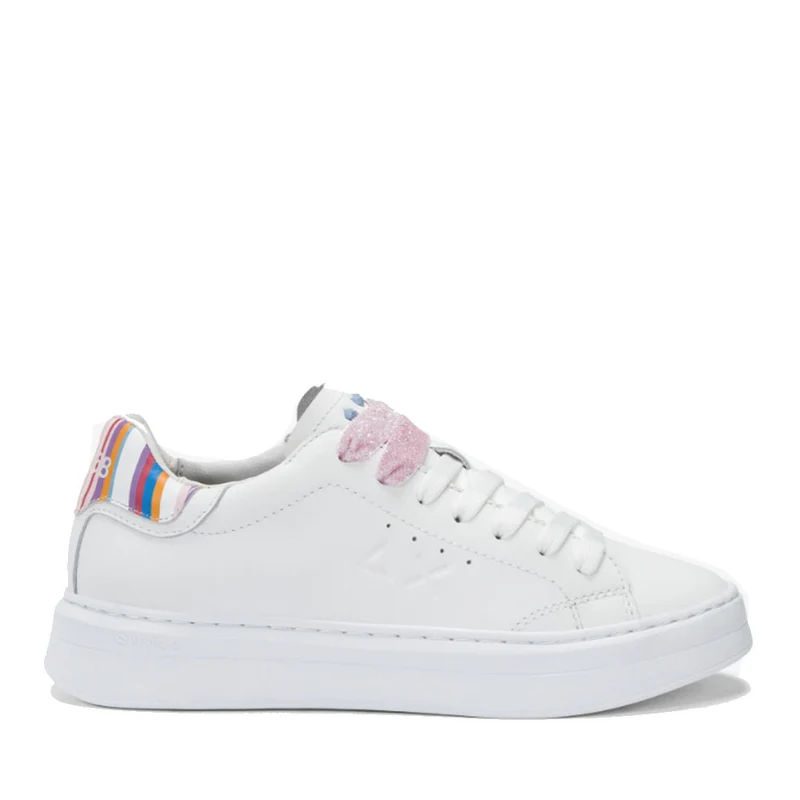 Scarpe Donna Sun68 Sneakers Grace Leather Colore Bianco - Z35226