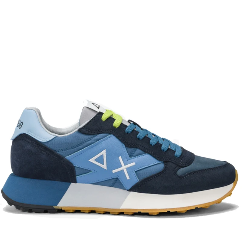Scarpe Uomo Sun68 Sneakers Jaki 2.0 Bicolor Navy Blue - Avio