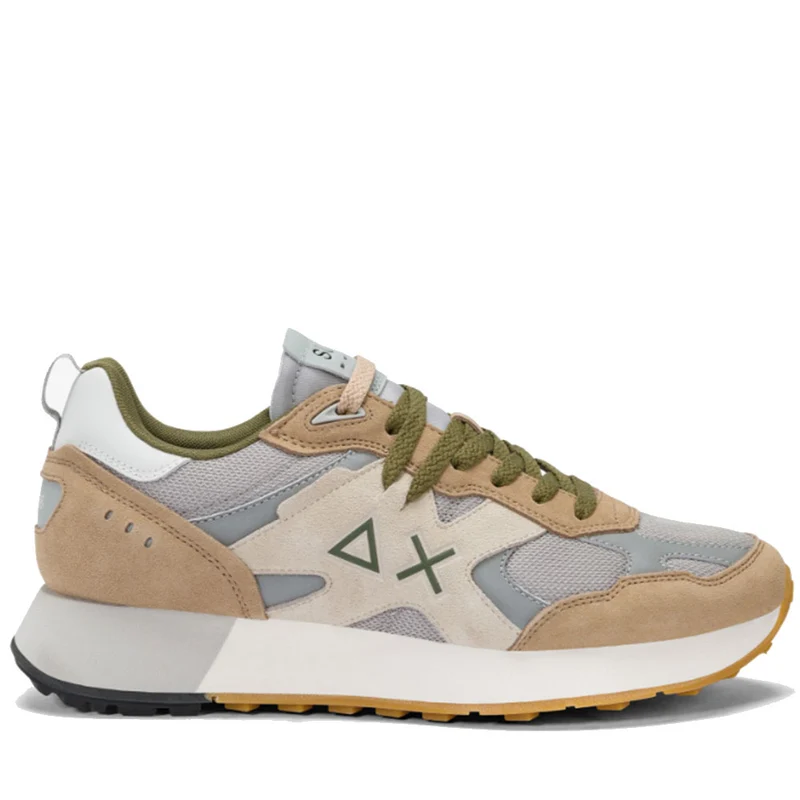 Scarpe Uomo Sun68 Sneakers Jaki Outdoor Colore Beige