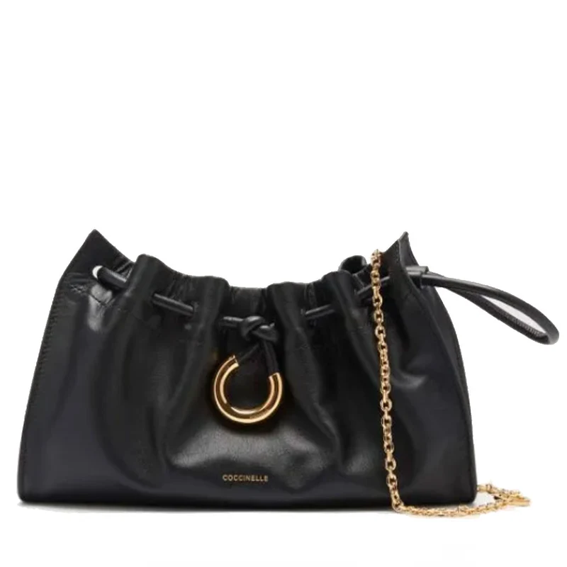 Pochette Donna COCCINELLE in Pelle Liscia Linea Isabella Colore Nero