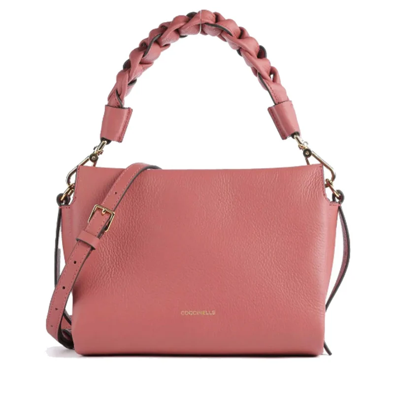Borsa Donna a Mano COCCINELLE in Pelle Linea Boheme Small colore Pot - Powder Pink