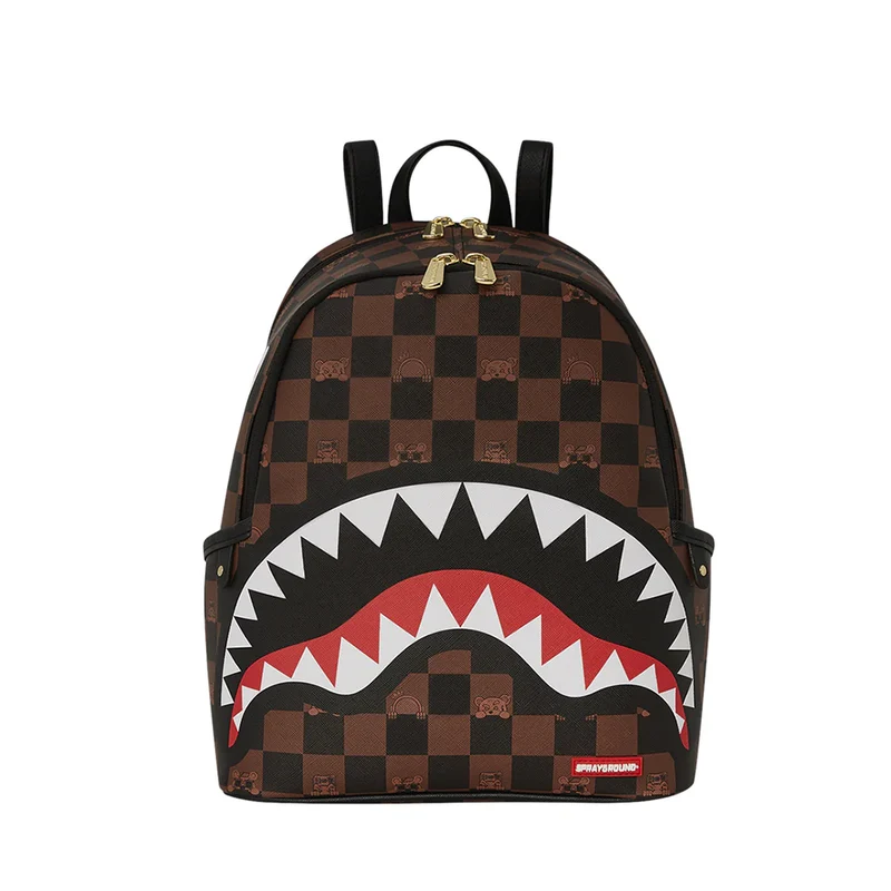 Zaino Small SPRAYGROUND stampa Peeking Character Check Savage