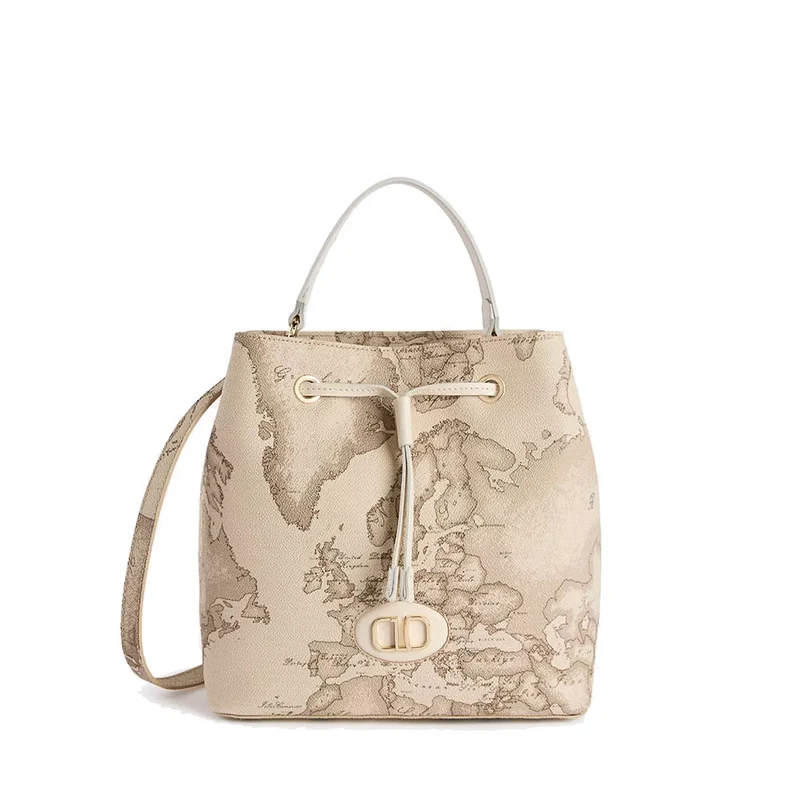 Borsa Secchiello 1A Classe Alviero Martini linea Sand Safari Geo Rafia LC27