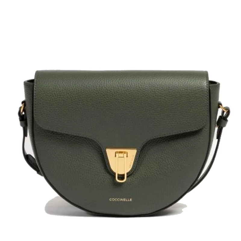 Borsa Donna a Tracolla COCCINELLE in Pelle linea Beat Soft Medium colore Alga