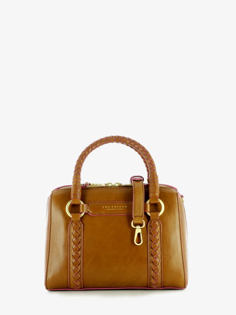 Borsa handbag W/shoulder Laura cognac