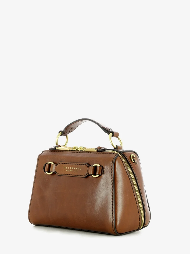 Borsa Top Handle Laura marrone