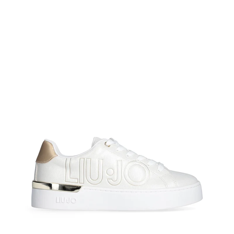 Sneakers Platform LIU JO Silvia 907 Saffiano Laminate White