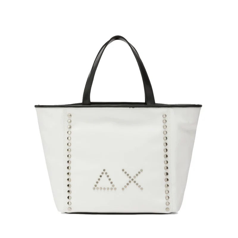 Shopping Bag Small SUN68 linea Jacqueline Studs Bianca
