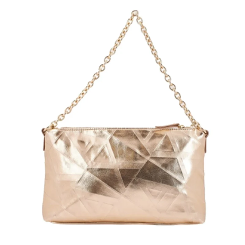 Borsa Donna a Spalla Chiusa con Zip ARMANI EXCHANGE Colore Light Gold