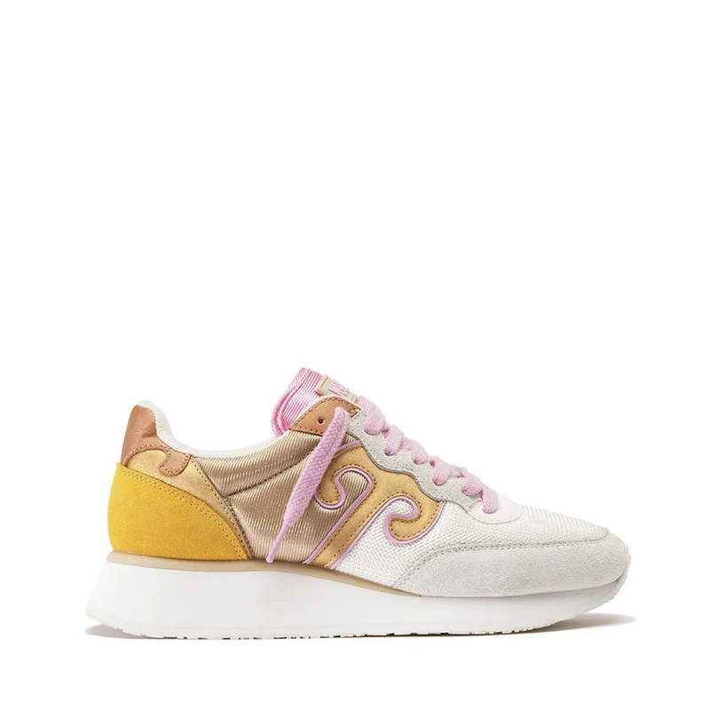 Sneakers Donna WUSHU RUYI Master Sport MS403 Wispy Clouds Blooming Pink Old Yellow e Bronze