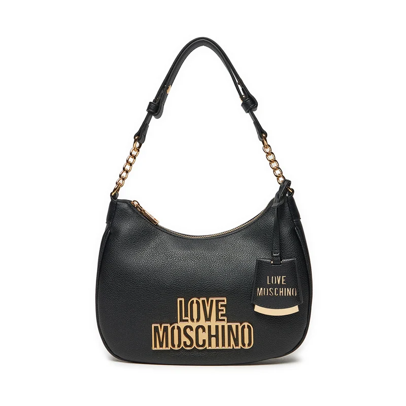 Hobo Bag LOVE MOSCHINO linea Cut Out Logo Nero