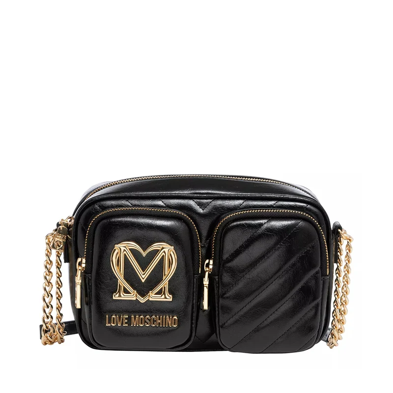 Borsa Donna a Tracolla LOVE MOSCHINO linea City Pockets colore Nero