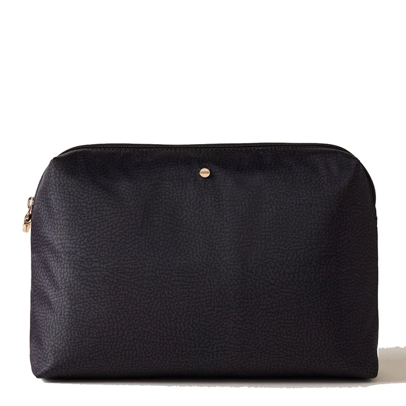Beauty Medio Donna BORBONESE linea Jet Op in Nylon colore Dark Black