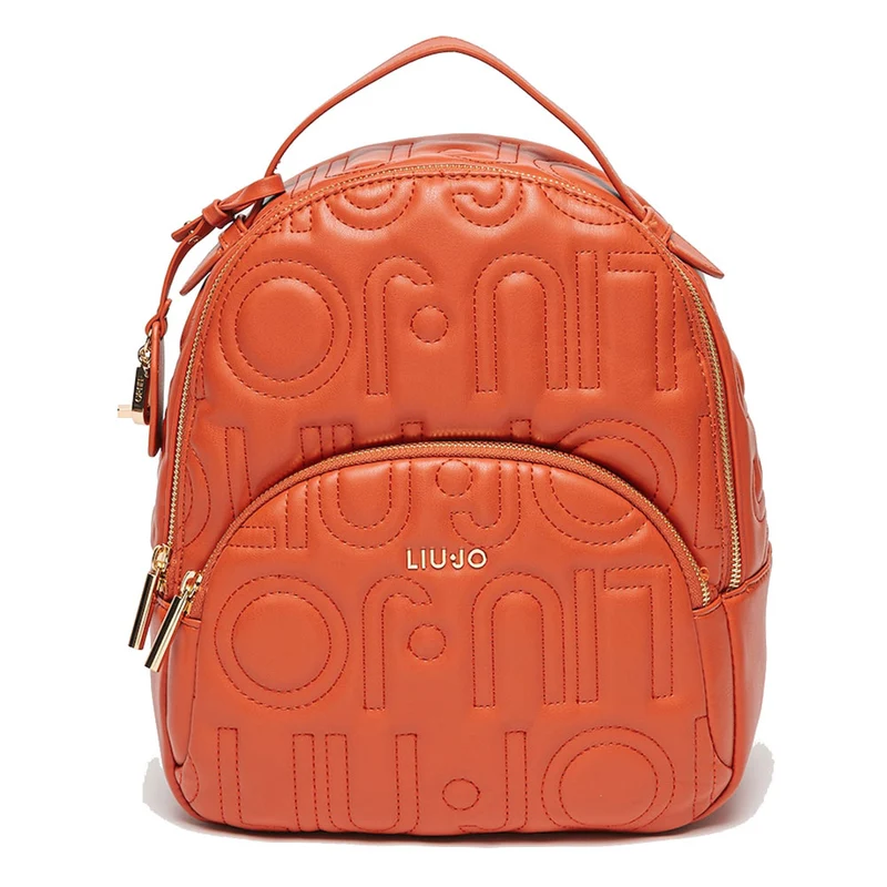 Zaino Donna LIU JO con Logo Trapuntato All Over colore Red Tea