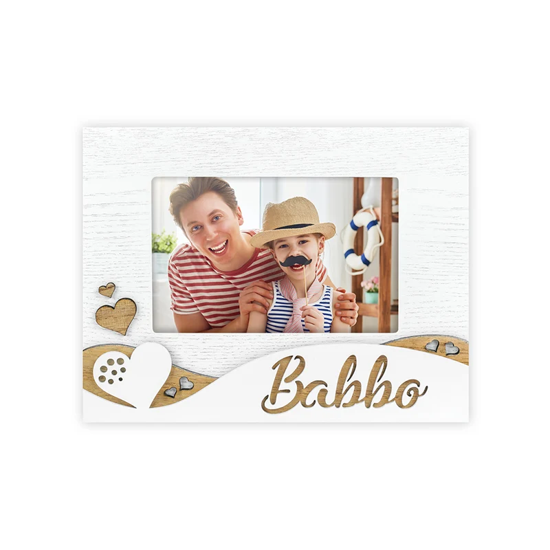 Cornice in legno "Babbo 2" (10x15) - Art. FH722