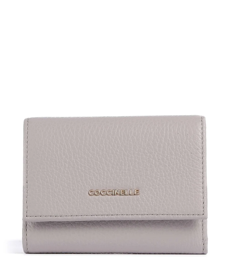 Coccinelle Metallic Soft Portafoglio oyster