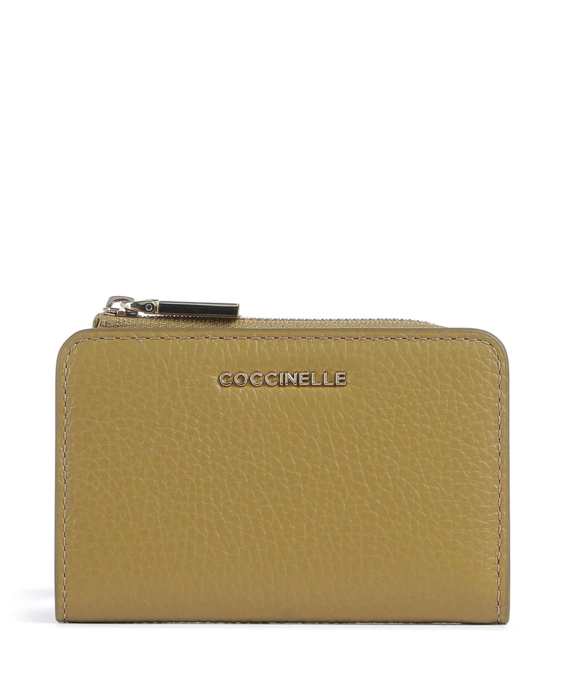 Coccinelle Metallic Soft Portafoglio seagrass