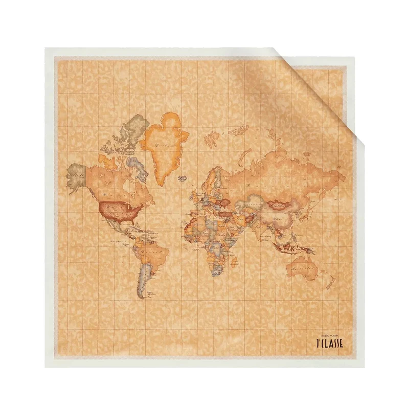 Foulard 70 x 70 cm 1A Classe Alviero Martini in Seta stampa Geo Classic e Bianco 3270