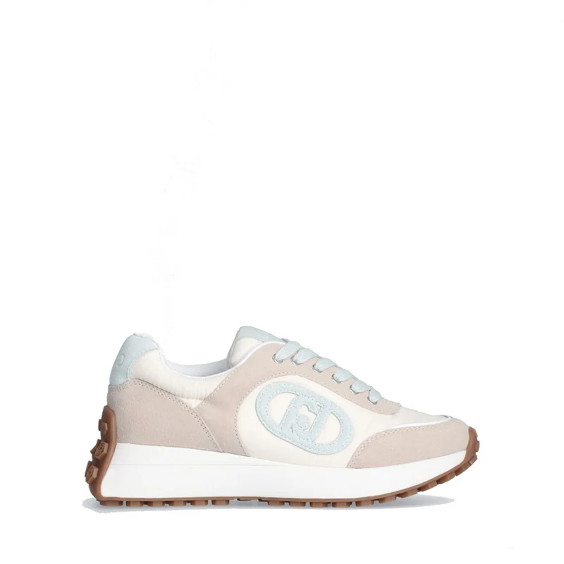 Scarpe Donna LIU JO Sneakers Running Lolo 17 in Suede e Nylon Sand e Water