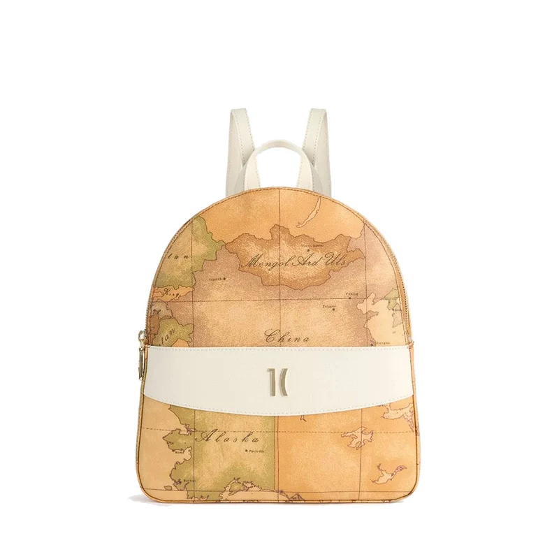 Zaino Donna 1A Classe Alviero Martini linea Heritage Geo colore Geo Classic e Avorio LC18