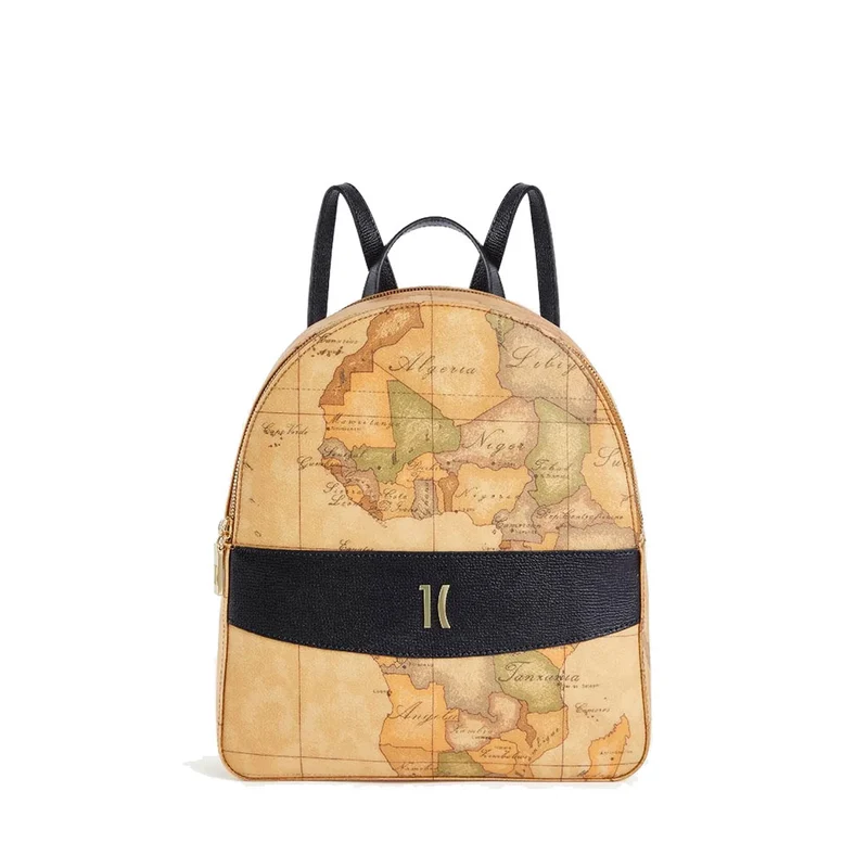 Zaino Donna 1A Classe Alviero Martini linea Heritage Geo colore Geo Classic e Nero LC18