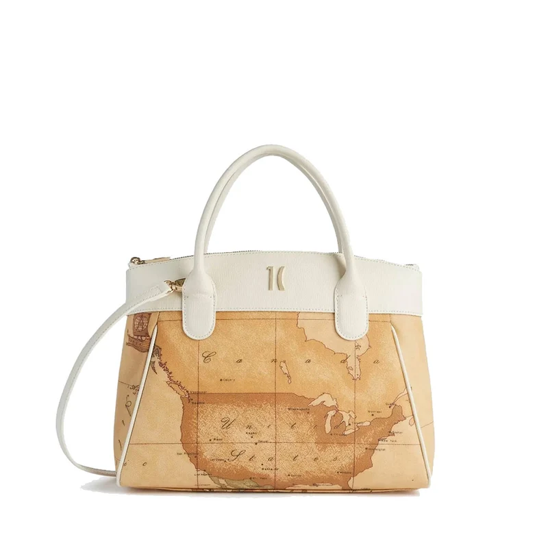 Borsa a Mano 1A Classe Alviero Martini linea Heritage Geo colore Geo Classic e Avorio LC14