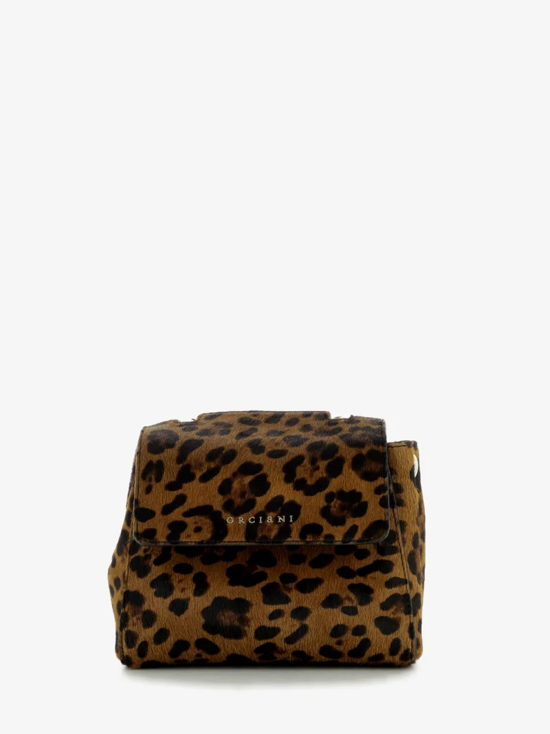 Borsa Sveva mini in cavallio leopard