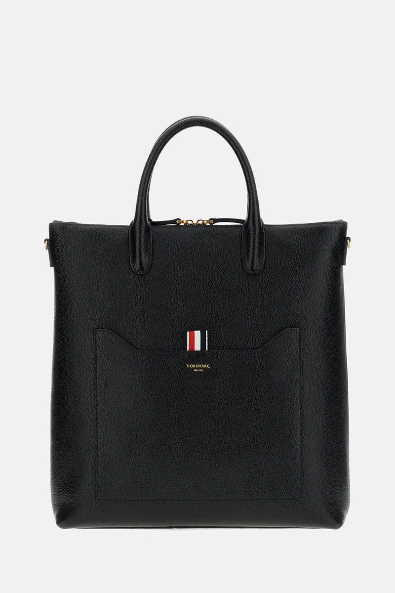 VERTICAL TOTE IN PELLE PEBBLE GRAIN
