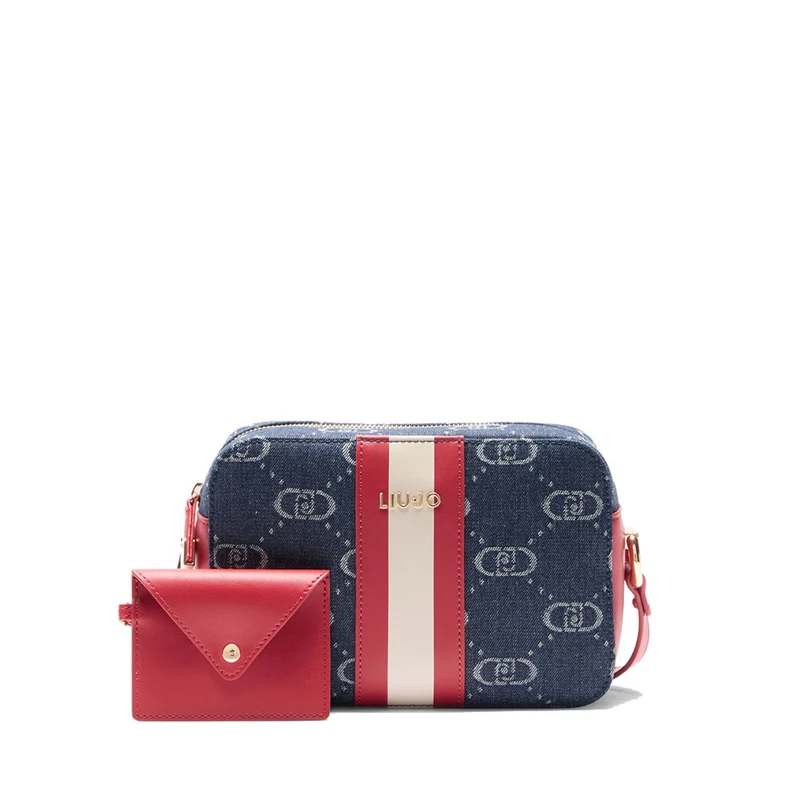 Borsa Donna a Tracolla LIU JO in Denim Jacquard colore Blue Denim