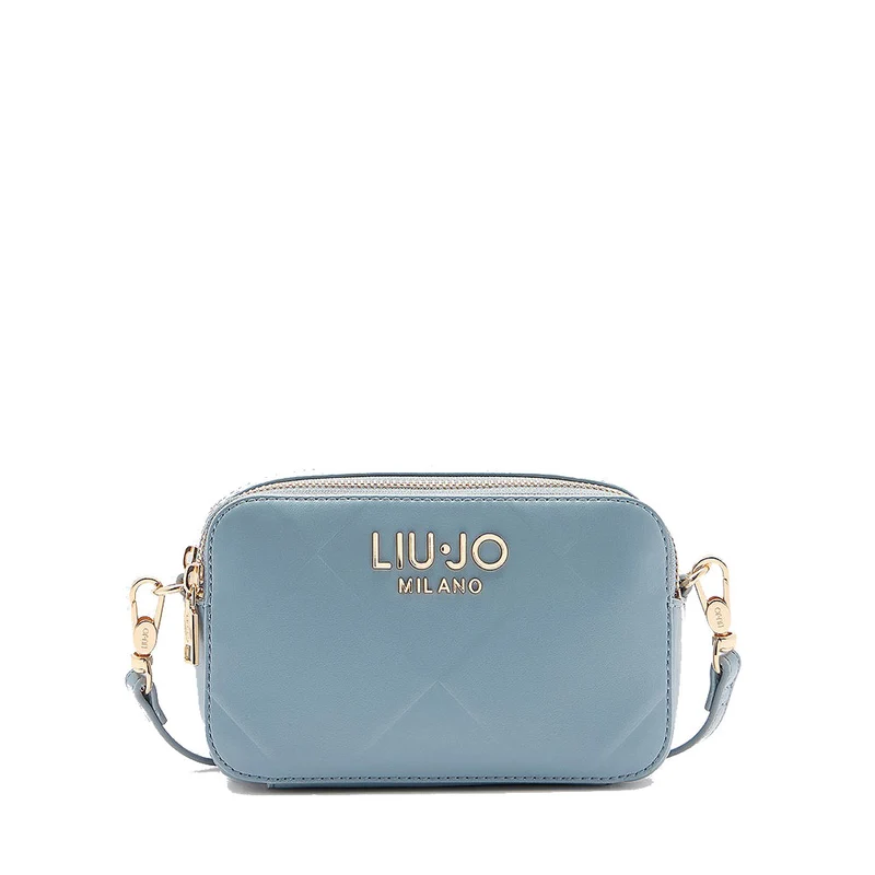 Borsa Donna a Tracolla LIU JO Better con Motivo a Rombi Blue Denim