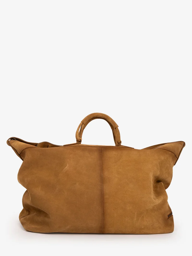 Borsone in crosta beige