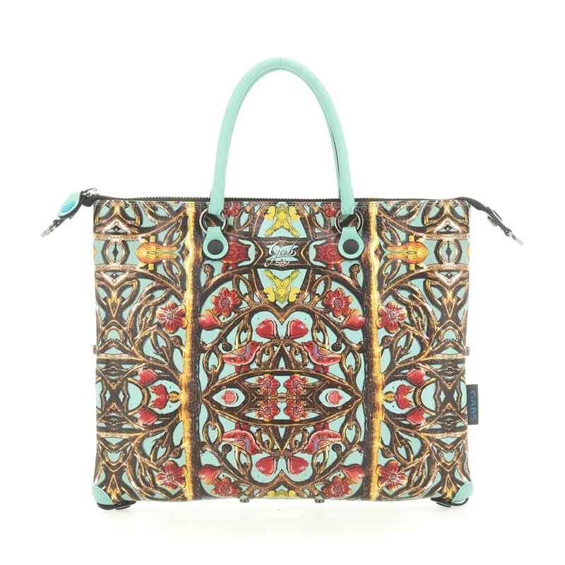 Borsa Donna a Mano con Tracolla GABS G3 PLUS Medium in Pelle stampa Inferriata Liberty