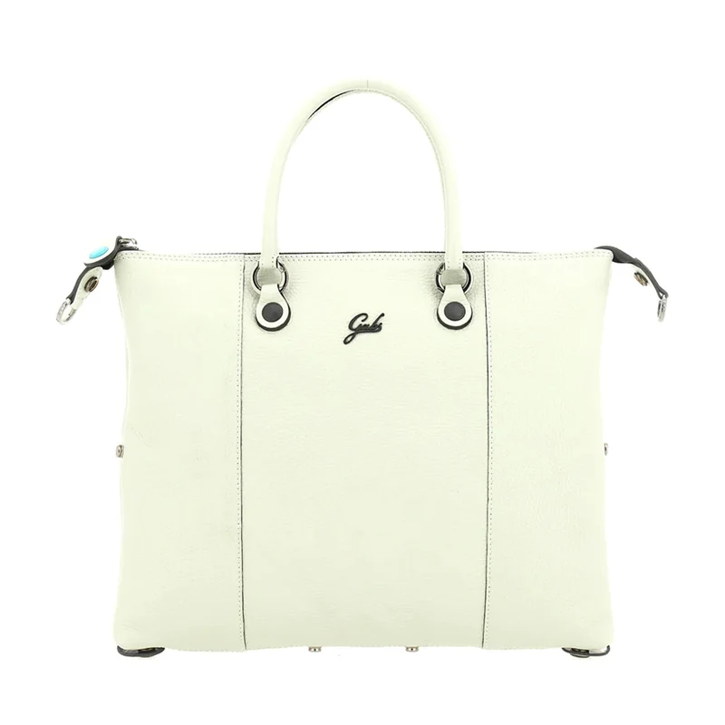 Borsa Donna a Mano con Tracolla GABS G3 PLUS Medium in Pelle Martellata Verde Colonia