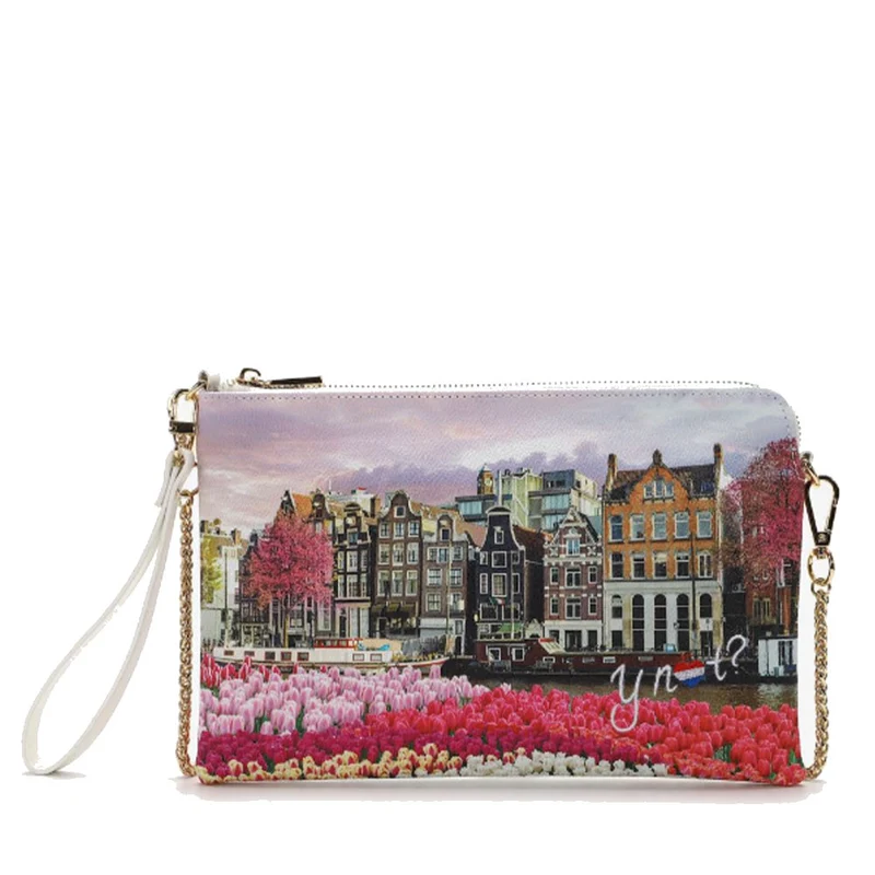 Borsa Donna Y NOT Pochette con Tracolla YES-303 Tulips