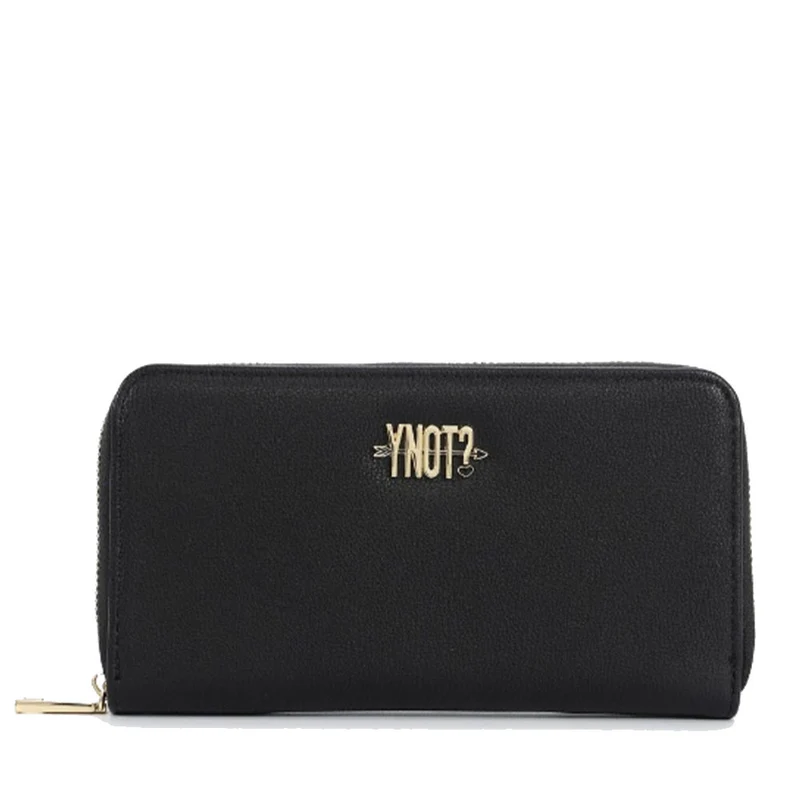 Portafoglio Donna Y NOT Linea Lovers LVS-361 Colore Nero Chiusura Zip Around