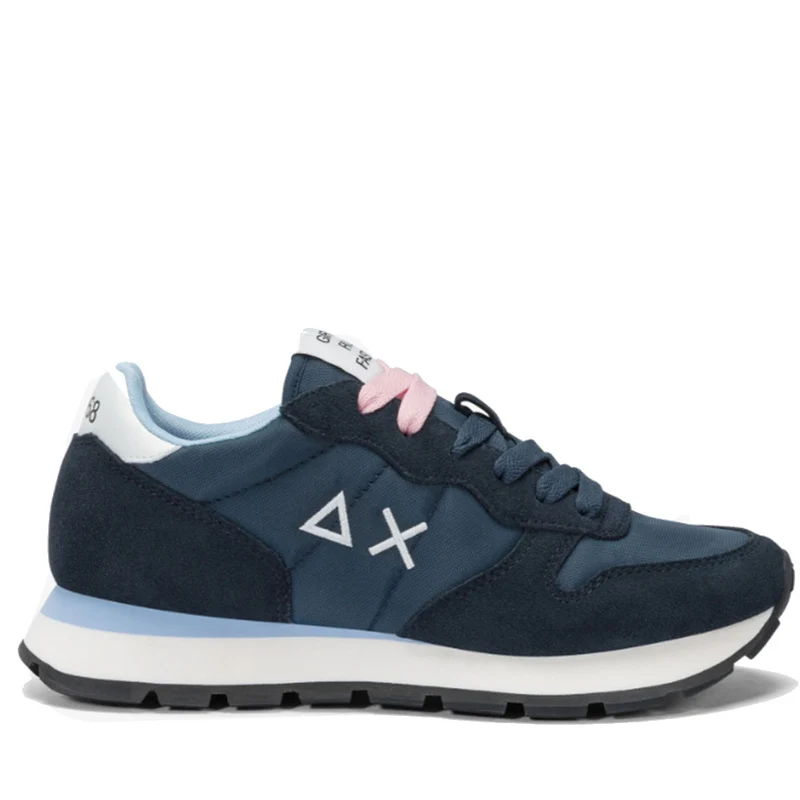 Scarpe Donna Sun68 Sneakers Ally Solid Nylon Colore Navy Blue - Z35201