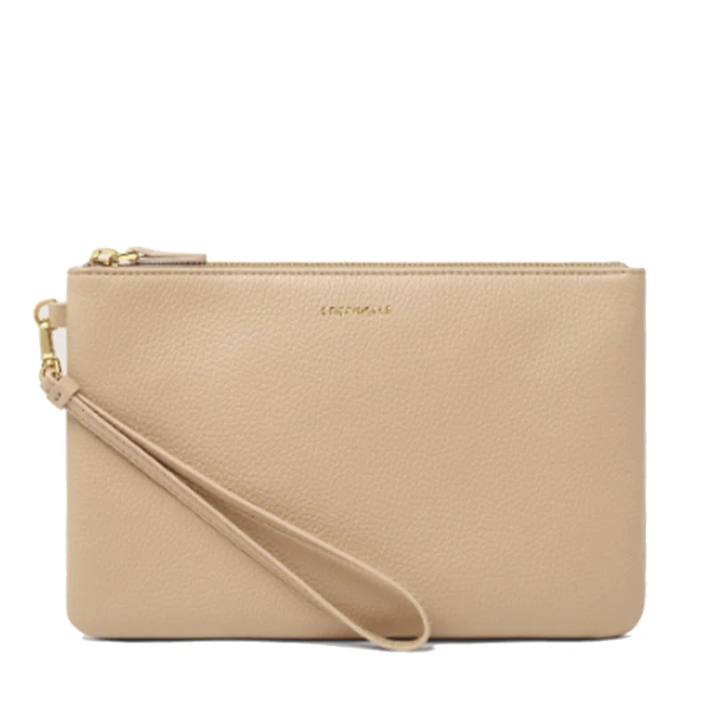 Pochette Donna COCCINELLE in Pelle Linea New Best Soft Colore Toasted Misura Media