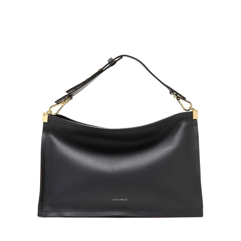 Borsa Donna a Mano Media COCCINELLE in Pelle linea Spin colore Nero
