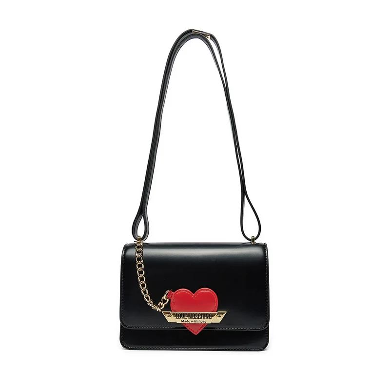 Borsa Donna a Spalla LOVE MOSCHINO linea Made With Love colore Nero