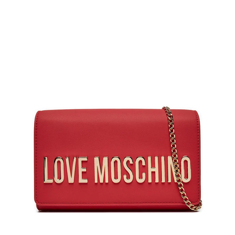 Clutch Donna con Tracolla LOVE MOSCHINO linea Smart Daily Maxi Lettering Rosso