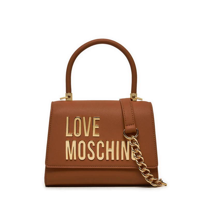 Borsa Donna a Mano Small LOVE MOSCHINO linea Bold Bag color Noce