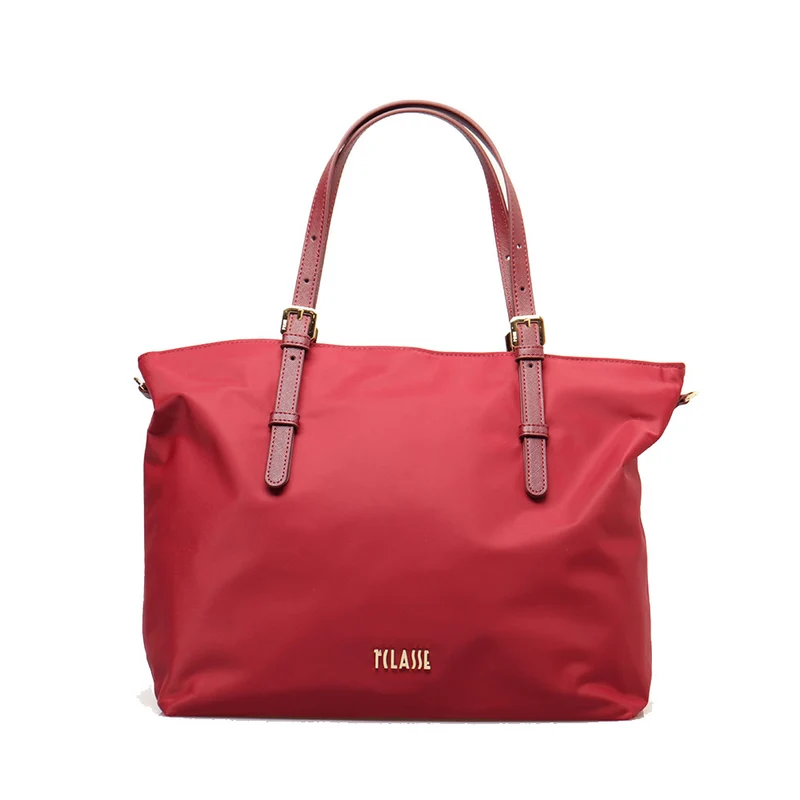 Shopping Bag 1A Classe Alviero Martini linea Nylon Metaverse Rosso Lampone LA74