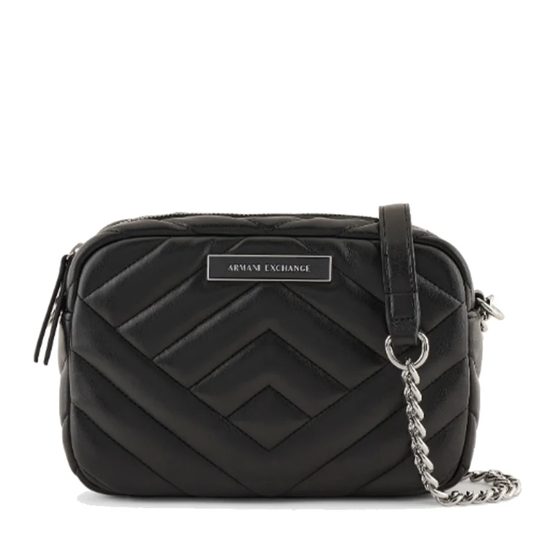 Borsa Donna a Tracolla Chiusa con Zip ARMANI EXCHANGE Colore Nero